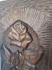 Antique French Wood Carving  Decorative Frieze Floral Roses Of Reclaimed Wood