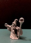 Spoontiques Pewter Magic Wizard Mage Staff Crystal Balls Mini Figurine Got Rpg