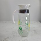 Vintage Pyrex Carafe Pitcher Lemon Lime 1 Quart