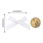 White Satin Mini Ribbon Bow 1 5 Inch Pre-tie Mini Bows For Diy crafts gift Wr   