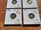 Lot Of 4 California Gold Tokens Fractionals 1852 1854 1876 1881 Fractional Gold