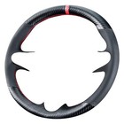 Diy Stitching Carbon Fiber Steering Wheel Cover For Honda Civic 8th Generatio   