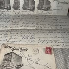 Antique 1921 Letter On Hotel Courtland Letterhead Canton Ohio Oh To Pennsylvania