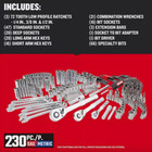 Craftsman 230-piece Standard Sae   Metric Mechanics Tool Set W  Hard Case Chest
