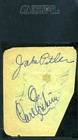 Doak Hoak Jake Pitler Etc Sgc Autograph  Album Page  Authentic Hand Signed