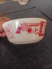 Vintage Wyatt Earp U s marshall Advertising Bowl Milk Glass 1970s
