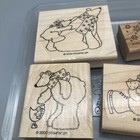 2000 Stampin    Up  Polar Bears Christmas Rubber Stamp Set