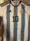 Lionel Messi Autographed 2022 Argentina Jersey Icons Coa