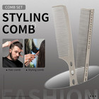 Hair Styling Comb 2pcs Metal Combs For Hair Women space Aluminum Stainless 