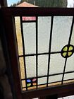   Antique Stained Glass Window   29 5 X 25 25   Architectural Salvage