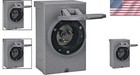 Watertight 50a Nema 3r Power Inlet Box - Easy Wired Connection For Generators