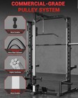 Smith Machine Home Gym Power Cage With Barbell Bar  Cable System  Lat Pulldown