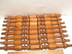Vintage Lot Of 8 Octagon Wood Spindles Salvaged  15   1 2  Pegs 16  Total Length