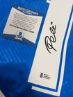 Soccer Blue Jersey Brazil Pele  10 Signed Autographed Bas Authentication