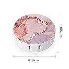 Gold Pink Marble Contact Lens Case Colored Contact Lens Box Holder Container    