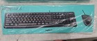 Lot Of 3 - Brand New Logitech Mk120 Wired Usb Keyboard   Mouse  Black 920-002565