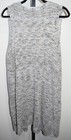 Est  1946 Women   s Size Xl Gray Marled Knit Sleeveless Long Duster Vest Cozy