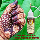 Buy 1 Get Free Refill Bottle Instant Halal Nail Injection Henna Paste Mehendi