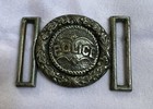 Rare   Complete Antique Wreath Police Belt Buckle By Parsons  Pat  March 1  1881