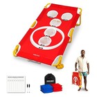 Foldable Cornhole Game Set Portable Bean Bag Toss For Family 4 X 2 Ft - 5 Holes
