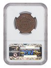 1843 1c Ngc Au58  n-12  Petite Head  Small Letters  - Braided Hair Cent