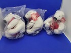 Coca-cola Polar Bear 6  Plush Coke Embroidered Red Logo Scarf Lot Of 3 Nip Nwt 