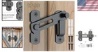 Easy Install 2pcs 180 Degree Barn Locks     Versatile Security For Gates   Pets