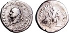 Vespasian  A d  69-79  Ar Denarius Silver Roman Coin Goddess Annona W coa