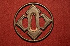 Tsuba Japanese Antique Iron Mumei Square Shape Design Edo Era