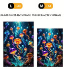 Jellyfish  Ocean Sea Challenging 501 Piece Wood Jigsaw Puzzle  10  X 15 