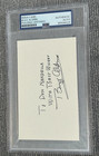 Buzz Aldrin Signed Psa dna Auto Encapsulated Nasa Card Inscription Apollo 11