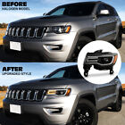 For 2017-2021 Jeep Grand Cherokee Halogen Upgrade Led Tube Projector Headlights