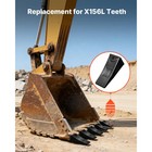 Uimoso 4 Pack X156l Bucket Teeth 5 3  With Pins For Excavator Skid Steer Backhoe