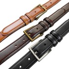 Men s Belt Oil-tanned Genuine Leather Italian Dress Belt 1-1 8  30mm  Wide