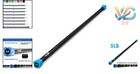 Weighted Resistance Bar 48  Steel Yoga Workout Bar For Home   Gym