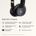 Beats Solo 4 - Wireless On-ear Bluetooth Headphones - Black   Gold