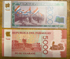 Blowout  Paraguay Set 2000 5000 Guaranies 2022-3 Polymer P-228e P-234d Unc    b041