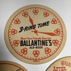 Lot Of 5 Diff Ballantine Beer Coaster 4 Inch Newark New Jersey