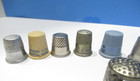 Vintage Thimble Different Sizes Lot Of 10 Patton Sewing  Ohio   Kresge And More