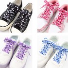 140cm Camouflage Sneaker Shoe Laces Strings Rope Flat Athletic Shoelaces   