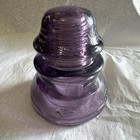 Antique Whitall Tatum Purple Amethyst Glass Insulator No  1 Rare Usa 15