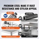 12 x60  Double Overshelf Stainless Steel Overshelf 2-tier For Prep Table