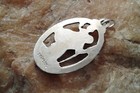 Vintage Catholic Fine Sterling Silver Medal Saint Christopher With Child Jesus
