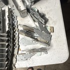 Lot Assorted Metal Brackets  Joist Hangers   Joining Plates Bulk Mixed Pieces