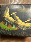 Vintage Russian Palekh Lacquer Box Hand Painted North Firebird Scene Ussr Folk