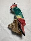 Vtg Mcm Royal Copley Parrot Cockatoo Figurine 8 5 Tall Colorful Tropical Bird