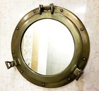 12  Brass Porthole Mirror Nautical Wall Decor Large Working Ship Cabin Window