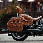 Indian Chief 12  Chrome Quick Release Passenger Backrest W  Tan Pad  2880669-156