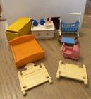 Playmobil 5300 Victorian Mansion Furniture Parts Lot Kitchen Bathroom Nursery