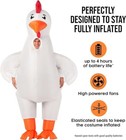 Giant Inflatable Chicken Costume Adult Funny Animal Blow Up Suit Halloween